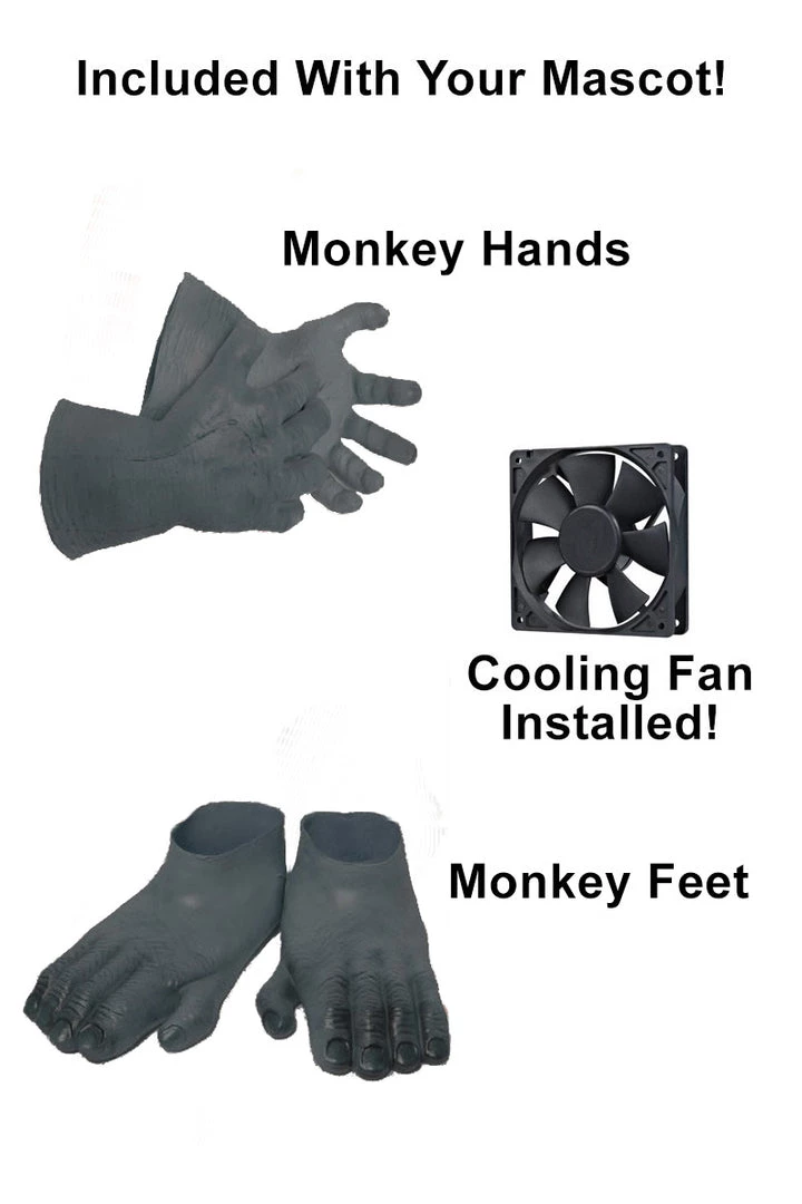 MaskUS Fierce Gorilla Mascot Costume 5 MaskUS Fierce Gorilla Mascot Costume