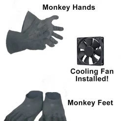 MaskUS Black Gorilla Mascot Costume (Thermolite)