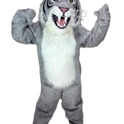MaskUS Grey Wildcat Mascot Costume Mascot Costumes