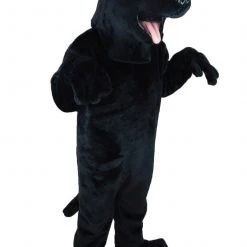 MaskUS Black Labrador Dog Mascot Costume Mascot Costumes