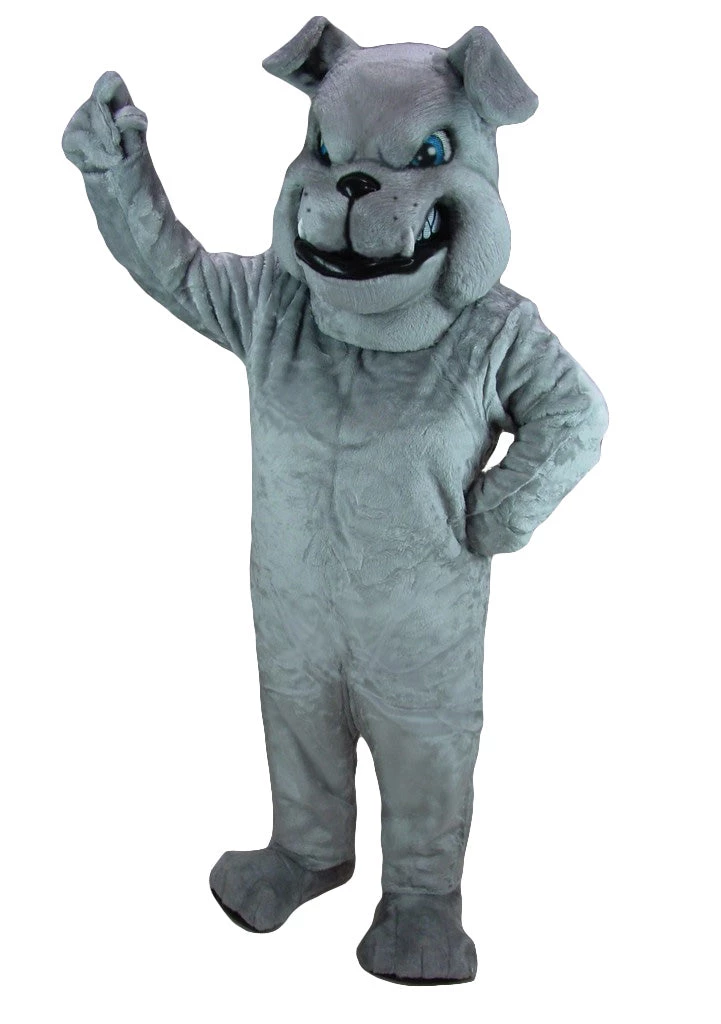 MaskUS Grey Bulldog Mascot Costume Mascot Costumes 3 MaskUS Grey Bulldog Mascot Costume Mascot Costumes