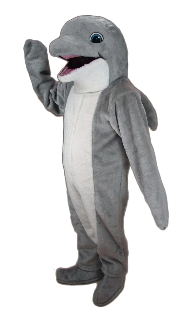 MaskUS Mascot Costumes Grey Dolphin Mascot Costume 3 MaskUS Mascot Costumes Grey Dolphin Mascot Costume