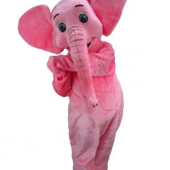 MaskUS Pink Elephant Mascot Costume