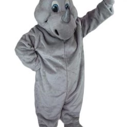 MaskUS Mascot Costumes Happy Rhino Mascot Costume