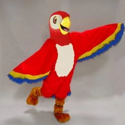 MaskUS Mascot Costumes Red Macaw Mascot Costume