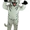 MaskUS White Albino Tiger Mascot Costume