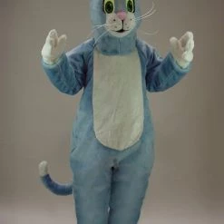 MaskUS Blue Cat Mascot Costume