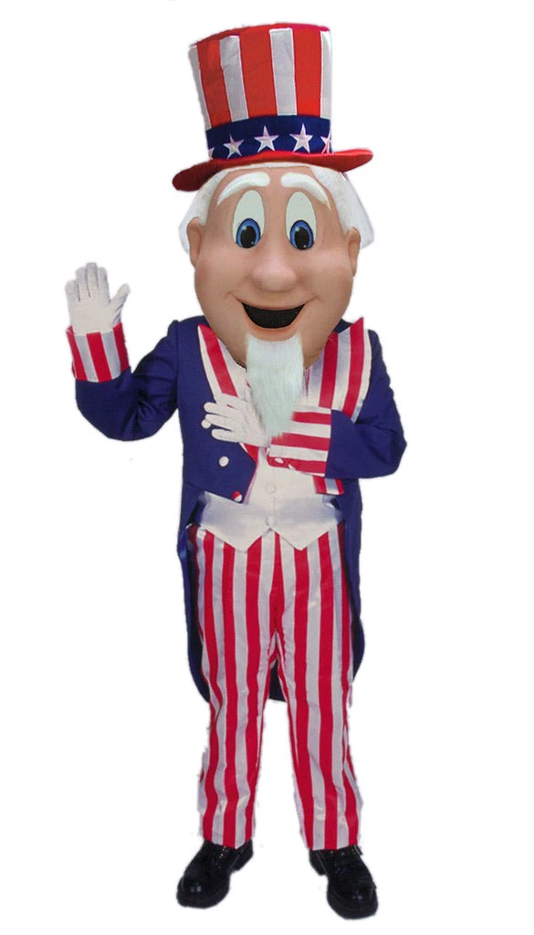 MaskUS Uncle Sam Patriotic Mascot Costume Mascot Costumes 3 MaskUS Uncle Sam Patriotic Mascot Costume Mascot Costumes