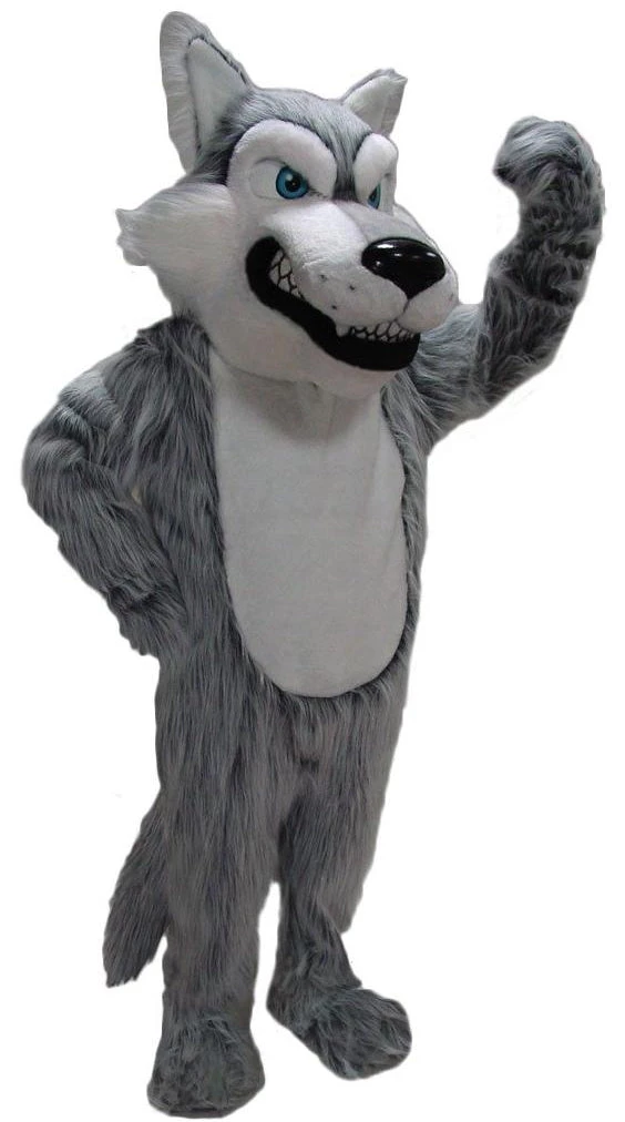 MaskUS Grey Wolf Mascot Costume 3 MaskUS Grey Wolf Mascot Costume