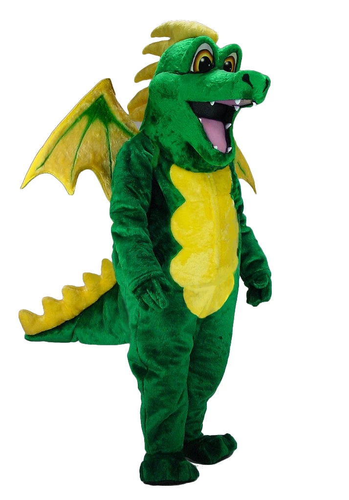 MaskUS Mascot Costumes Green Dragon Mascot Costume 3 MaskUS Mascot Costumes Green Dragon Mascot Costume