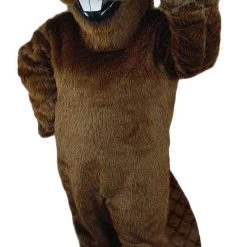 MaskUS Mascot Costumes Barney Beaver Mascot Costume
