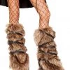 Roma Costume Accessories Fur Leg Warmers