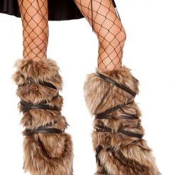 Roma Costume Accessories Fur Leg Warmers