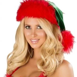 Roma Costume Fur Trimmed Elf Hat