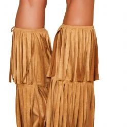 Roma Costume Fringed Leg Warmers Accessories