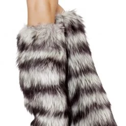 Roma Costume Fur Leg Warmers