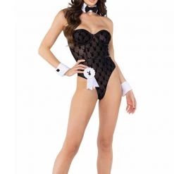 Roma Costume Playboy Sheer Bodysuit