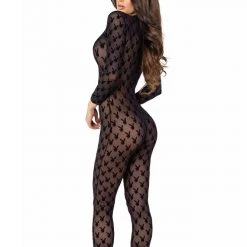 Roma Costume Playboy Bunny Sheer Bodysuit Womens Costumes