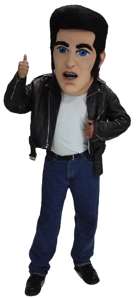 MaskUS Cool 50's Greaser Mascot Head Mascot Costumes 3 MaskUS Cool 50's Greaser Mascot Head Mascot Costumes