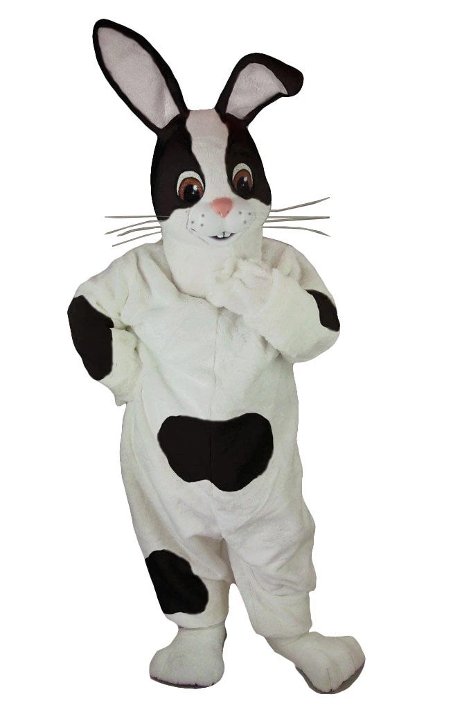 MaskUS Black & White Rabbit Mascot Mascot Costumes 3 MaskUS Black & White Rabbit Mascot Mascot Costumes