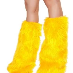 Roma Costume Fur Leg Warmers Accessories