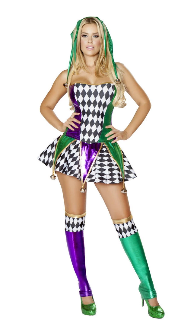 Roma Costume Mischievous Jester Costume Womens Costumes 3 Roma Costume Mischievous Jester Costume Womens Costumes