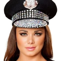 Roma Costume Wigs & Hats Studded Police Hat