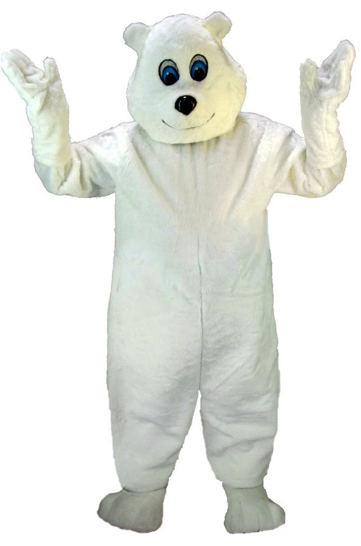 MaskUS Happy Polar Bear Mascot (Thermolite) Mascot Costumes 3 MaskUS Happy Polar Bear Mascot (Thermolite) Mascot Costumes