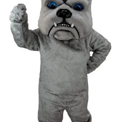 MaskUS Mascot Costumes Grey Bulldog Mascot Costume (Thermolite)