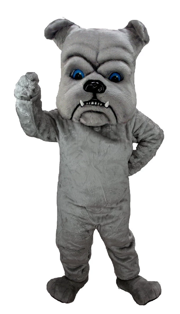 MaskUS Mascot Costumes Grey Bulldog Mascot Costume (Thermolite) 3 MaskUS Mascot Costumes Grey Bulldog Mascot Costume (Thermolite)