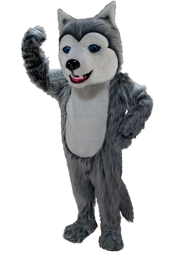 MaskUS Mascot Costumes Grey Husky Mascot Costume (Thermolite) 3 MaskUS Mascot Costumes Grey Husky Mascot Costume (Thermolite)