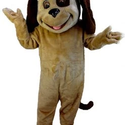 MaskUS Tan & Brown Dog Mascot Costume (Thermolite) Mascot Costumes