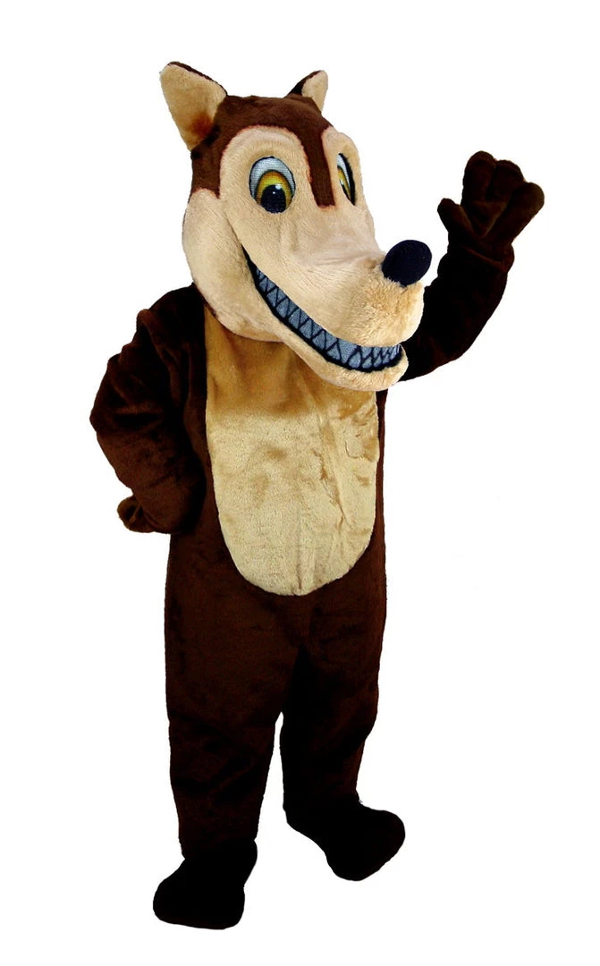 MaskUS Mascot Costumes Brown Wolf Mascot Costume (Thermolite) 3 MaskUS Mascot Costumes Brown Wolf Mascot Costume (Thermolite)