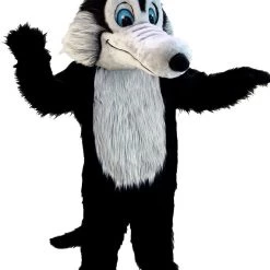 MaskUS Mascot Costumes Black Wolf Mascot Costume (Thermolite)
