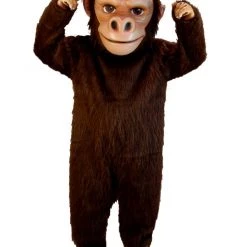 MaskUS Mascot Costumes Brown Gorilla Mascot Costume (Thermolite)