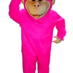 MaskUS Mascot Costumes Pink Chimp Mascot Costume (Thermolite)