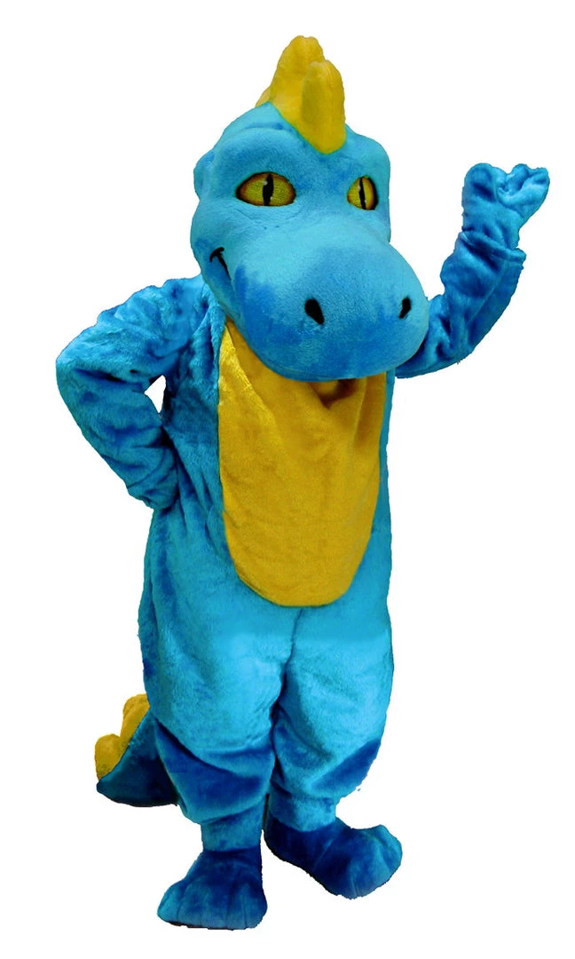 MaskUS Light Blue Dinosaur Mascot Costume (Thermolite) Mascot Costumes 3 MaskUS Light Blue Dinosaur Mascot Costume (Thermolite) Mascot Costumes