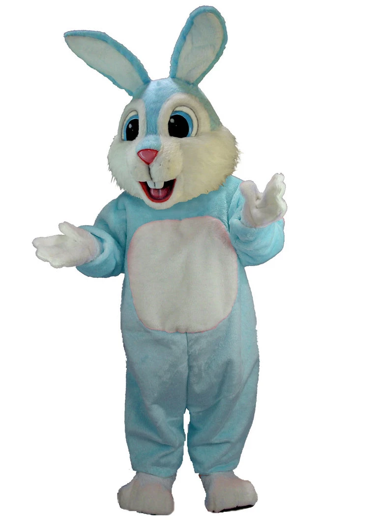 MaskUS Light Blue Rabbit Mascot Costume (Thermolite) 3 MaskUS Light Blue Rabbit Mascot Costume (Thermolite)