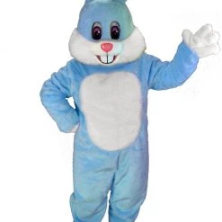 MaskUS Light Blue Toon Bunny Mascot Costume (Thermolite)