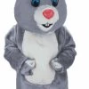 MaskUS Mascot Costumes Light Grey Rabbit Mascot Costume (Thermolite)
