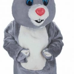 MaskUS Mascot Costumes Light Grey Rabbit Mascot Costume (Thermolite)
