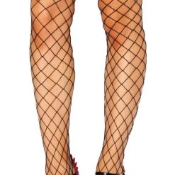 Roma Costume Thigh High Fishnet Stockings