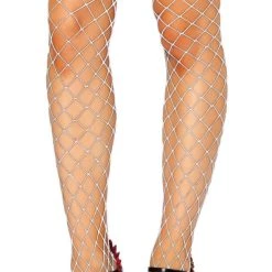Roma Costume Thigh High Fishnet Stockings